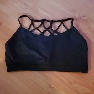FABLETICS  BLACK CRIS-CROS SPORTS BRA
